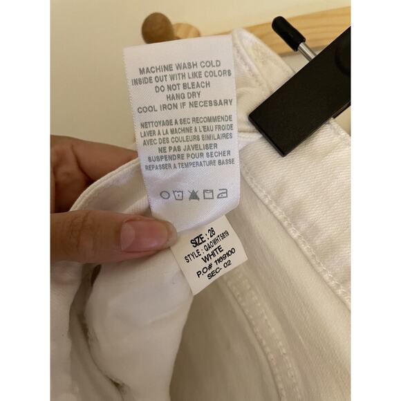 Joe's Jeans Women's 28 Capri White Annie Denim Mid-Rise Cropped Cotton - Picture 9 of 10